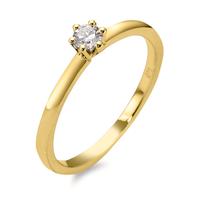 Solitaire ring 750/18K guld Diamant 0.15 ct, w-si-597353