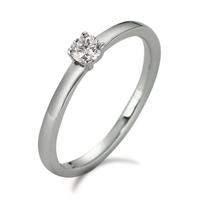 Solitaire ring 950 platin Diamant hvid , 0.15 ct, [Brillant], w-si-597358