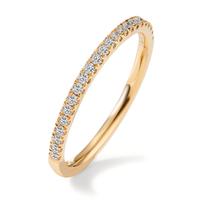Memory ring 750/18K guld Diamant 0.165 ct, 23 Sten , w-si
