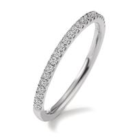 Memory ring 750/18K hvidguld Diamant 0.165 ct, 23 Sten , w-si-597595