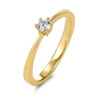 Solitaire ring 750/18K guld Diamant 0.15 ct, w-si