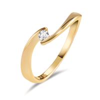 Solitaire ring 750/18K guld Diamant 0.06 ct, w-si-602439
