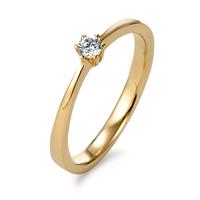 Solitaire ring 750/18K guld Diamant 0.10 ct, w-si-603846
