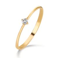 Solitaire ring 750/18K guld Diamant 0.05 ct, w-si-605623