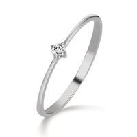 Solitaire ring 750/18K hvidguld Diamant 0.05 ct, w-si-605624