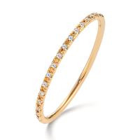 Memory ring 750/18K guld Diamant 0.04 ct, 18 Sten , w-si