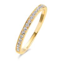 Memory ring 750/18K guld Diamant 0.20 ct, 17 Sten , w-si